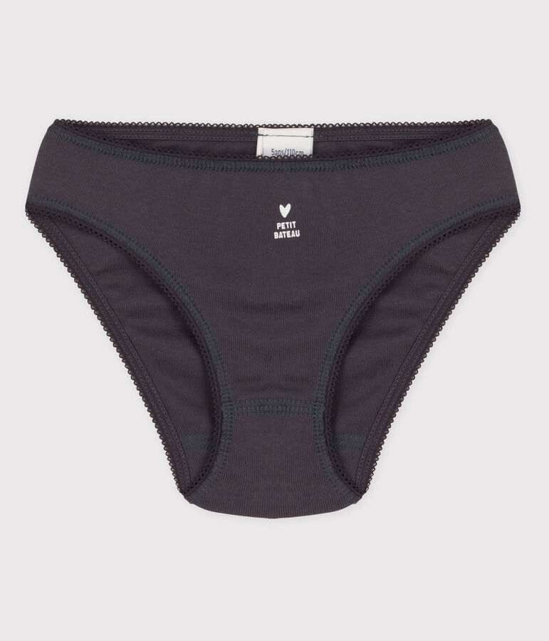 Girls' Cotton Briefs grey