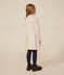 Girls' long-sleeved dress in two materials AVALANCHE Ecru
