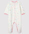 Baby Girls' Confetti Print Velour Sleepsuit MARSHMALLOW white/MULTICO white