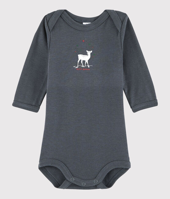 Baby Boys' Long-Sleeved Bodysuit MAKI grey