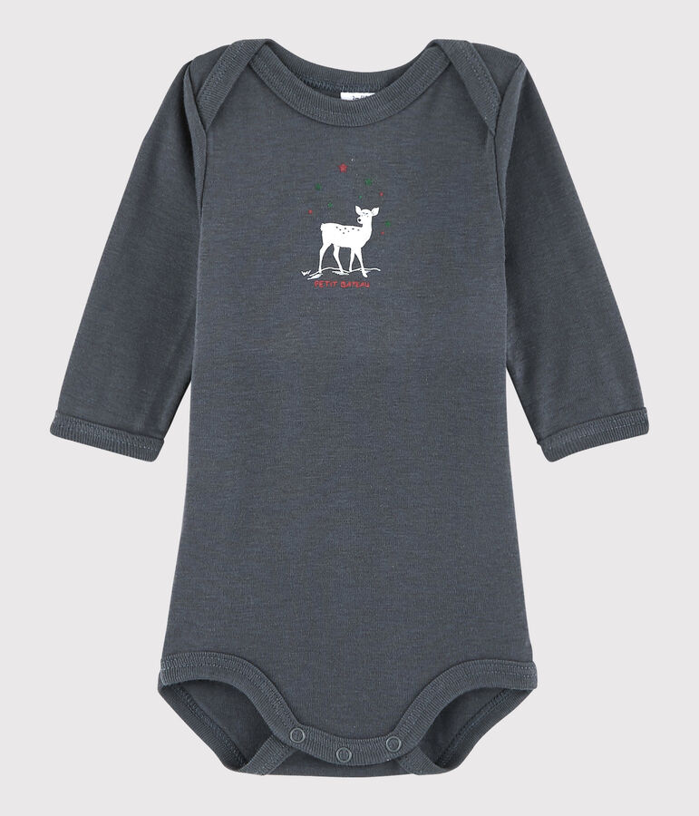 Baby Boys' Long-Sleeved Bodysuit grey