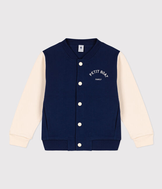 Unisex Fleece Baseball Jacket MEDIEVAL blue/AVALANCHE