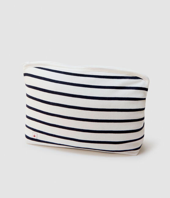 Breton pouch MARSHMALLOW white/SMOKING blue