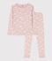 Girls' Snugfit Cotton Pyjamas SALINE /MARSHMALLOW