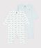 Pack of babies' footless printed cotton pyjamas variante 1
