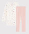 Girls' Fairytale Print Velour Nightdress with Leggings MARSHMALLOW white/MULTICO white