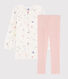 Girls' Fairytale Print Velour Nightdress with Leggings