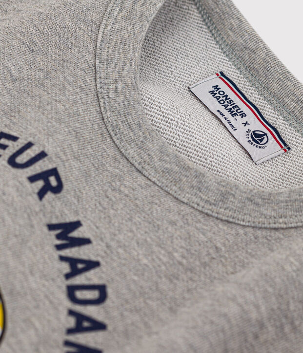 Children's fleece Mr. Men and Little Miss sweatshirt grey