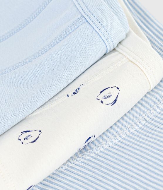 Pack of children's printed cotton boxers with covered waistbands variante 1