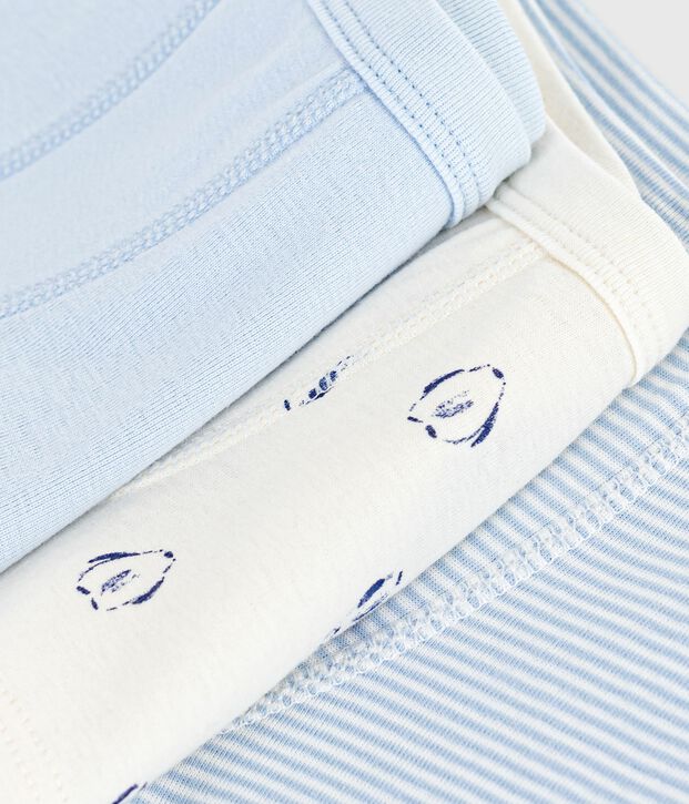 Pack of children's printed cotton boxers with covered waistbands multicolor