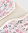 Babies' sleeveless cardigan in printed cotton poplin and sherpa MILK /MULTICO