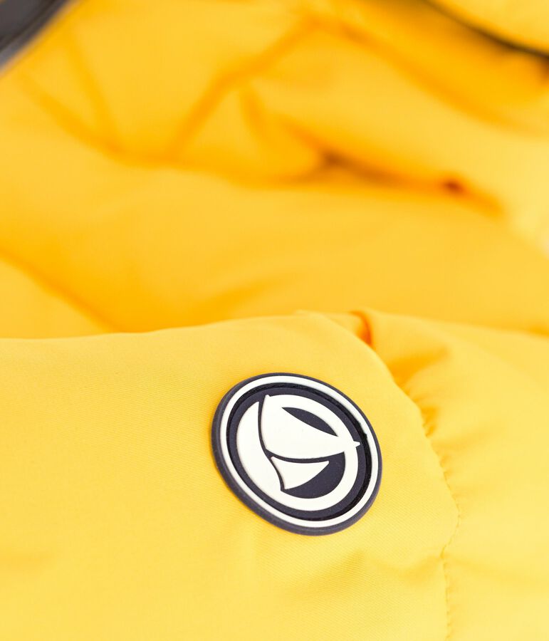 Children's plain puffer jacket yellow