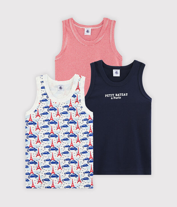 Boys' Vests - 3-Piece Set multicolor