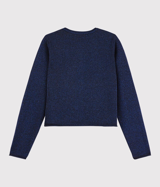 Girls' Cotton Cardigan SMOKING BRILLANT blue