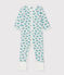 Babies' Ribbed Sleepsuit MARSHMALLOW white/MULTICO white