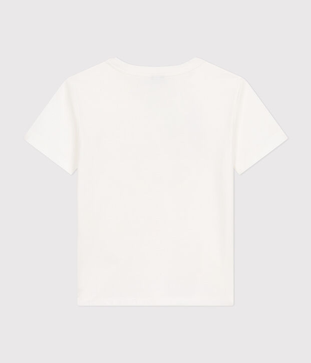 Boys' short-sleeved fine jersey T-Shirt white
