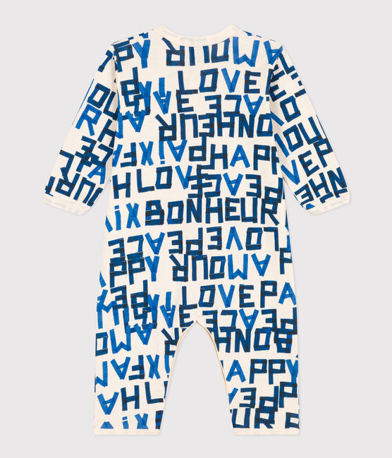 Babies' Footless Cotton Pyjamas AVALANCHE white/MULTICO
