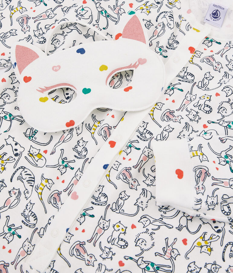 Girls' Jumpsuit white/multicolor