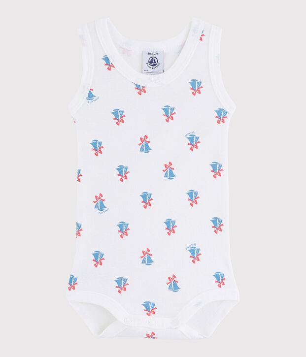 Baby Girls' Sleeveless Bodysuit white/multicolor