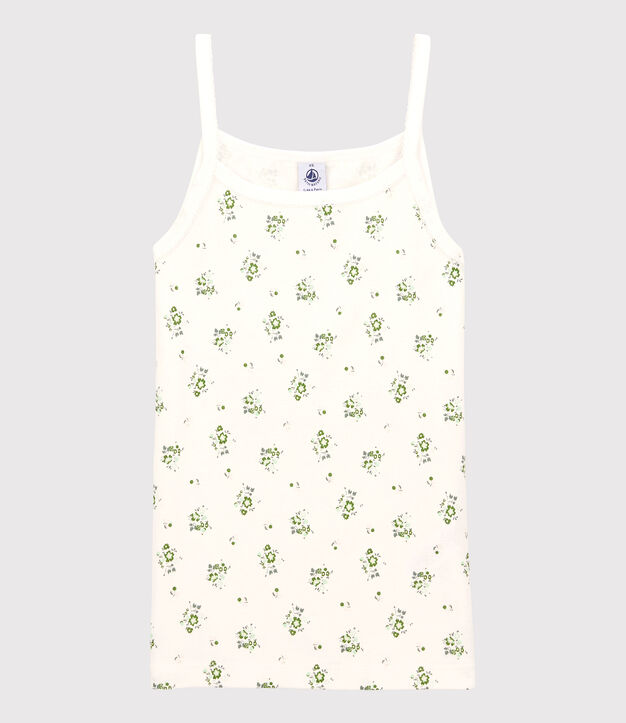 Women's Iconic Cotton Strappy Top white/multicolor