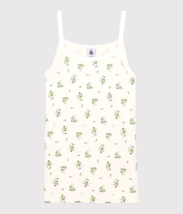Women's Iconic Cotton Strappy Top white/multicolor