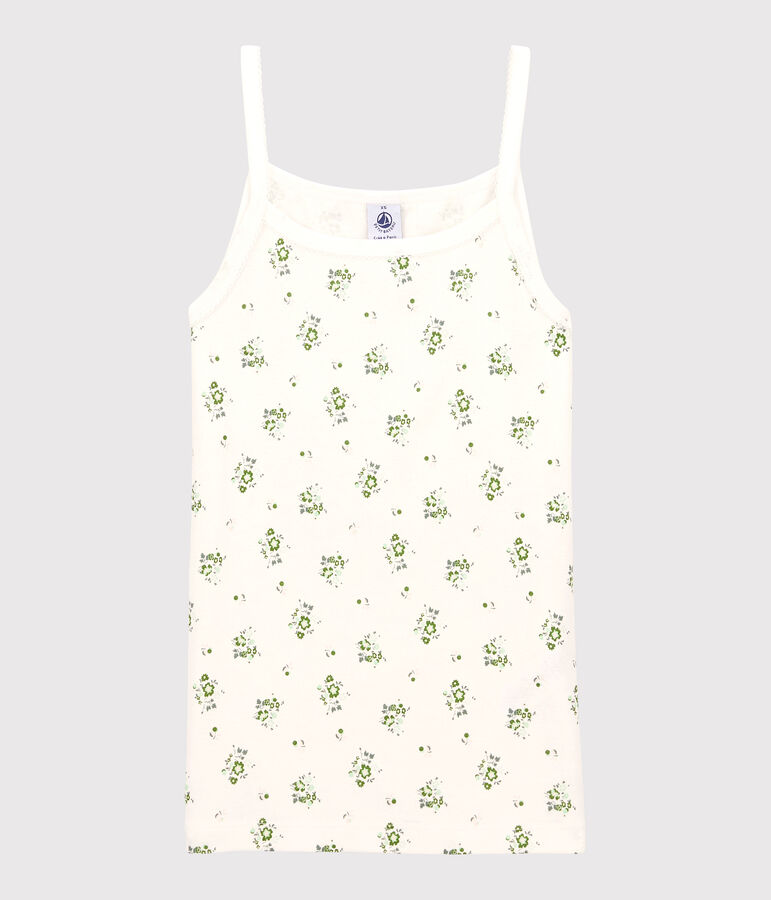 Women's Iconic Cotton Strappy Top white/multicolor