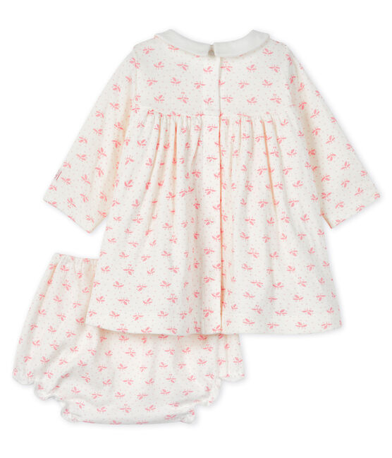 Baby girls' clothing - 2-piece set MARSHMALLOW white/GRETEL pink