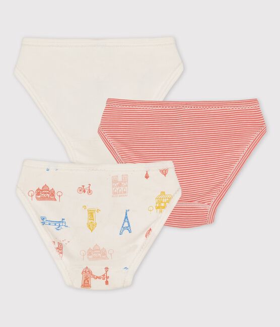 Girls' Paris-Themed Cotton Briefs - 3-Pack variante 1