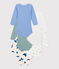 Babies' long-sleeved printed cotton bodysuits - 5-pack variante 1