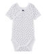 Newborn baby girls' short-sleeved printed bodysuit