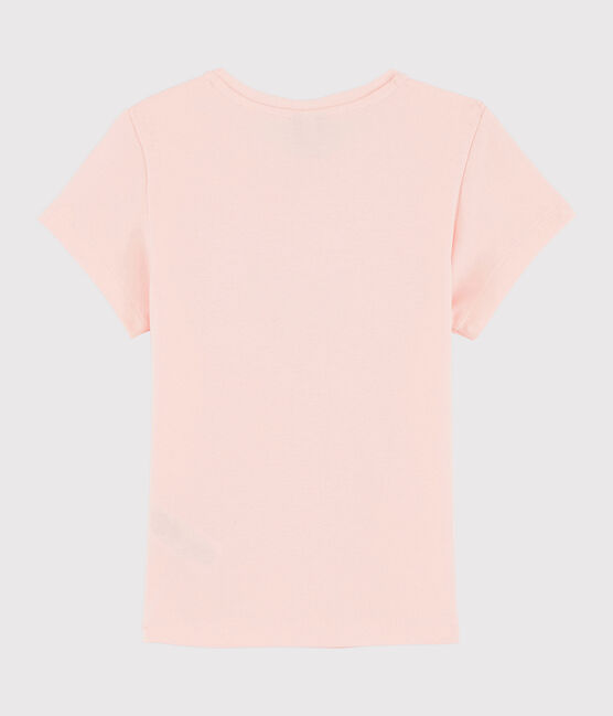 Girls' silk screen T-shirt MINOIS pink