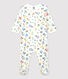 Babies' Floral Print Cotton Sleepsuit
