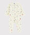 Baby Girls' Print Velour Sleepsuit MARSHMALLOW white/MULTICO white
