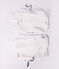 Babies' jumpsuit in a plain wool and cotton knit white