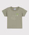 Babies' Short-Sleeved Jersey T-Shirt With Motif MARECAGE green