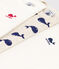 Babies' Long-Sleeved Cotton Whale Themed Bodysuits - 3-Pack variante 1