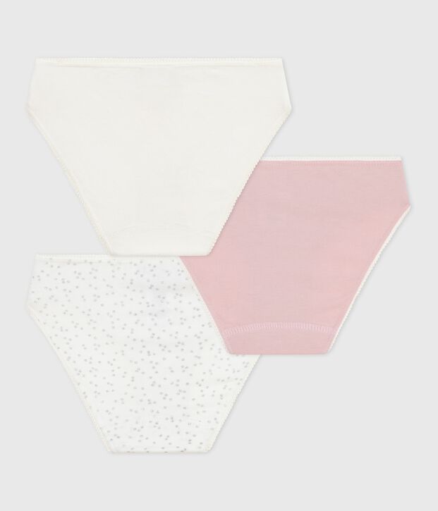 Children's cotton and elastane knickers - 3-Pack multicolor