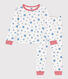Children's star print cotton pyjamas