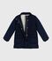 Children's plain mid-length parka SMOKING blue