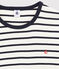 Unisex Rib Knit Pyjamas with Sailor Stripes MARSHMALLOW white/SMOKING blue