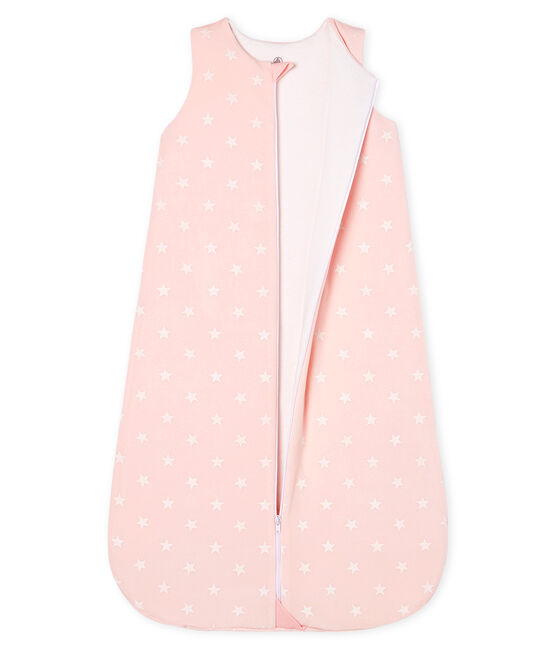 Baby Girls' Velour Sleeping Bag MINOIS pink/MARSHMALLOW white