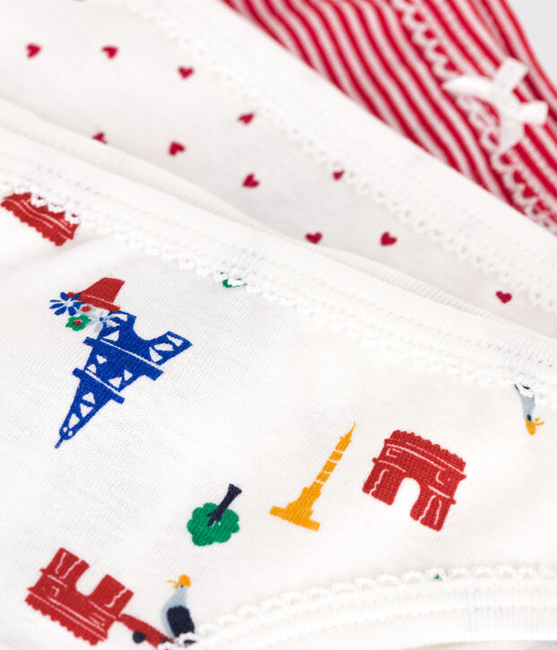 Children's Cotton Paris Knickers - 3-Pack multicolor