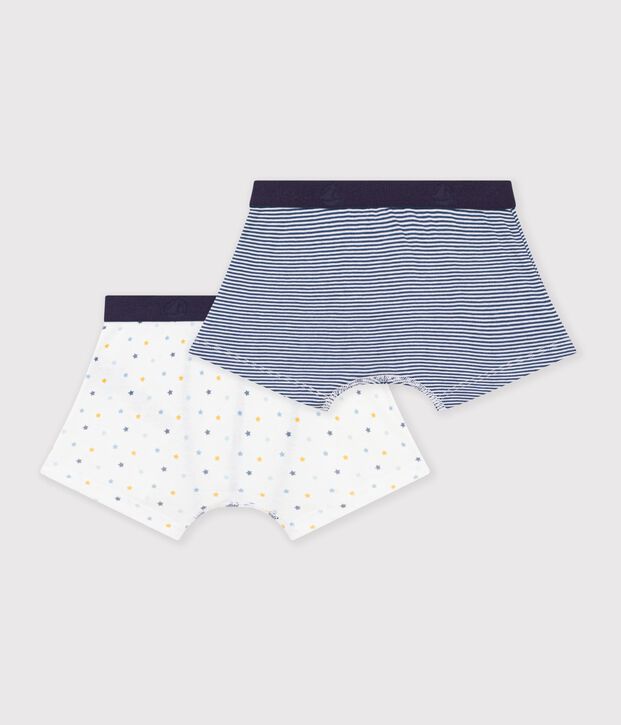 Lot de 2 boxers en coton multicolor