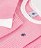 Children's stripy cotton pyjamas with snug-fitting legs PEONIA pink/MARSHMALLOW