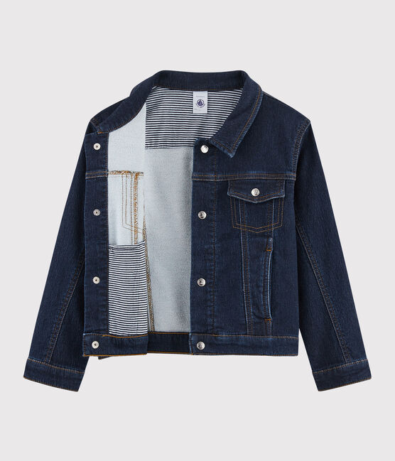 Boys' Denim Jacket DENIM BLEU FONCE blue