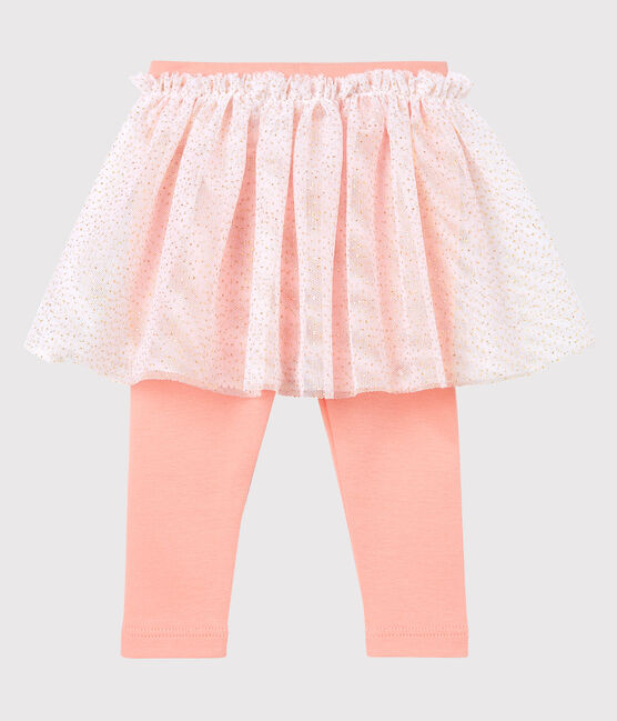Baby girls' skirted leggings ROSAKO/COPPER Petit Bateau