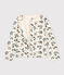 Girls' Tube Knit Patterned Cardigan AVALANCHE white/MULTICO