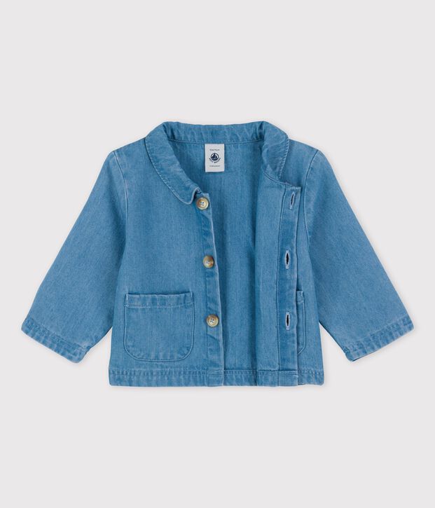 Babies' Organic Light Denim Jacket blue