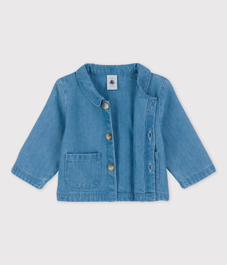 Babies' Organic Light Denim Jacket blue