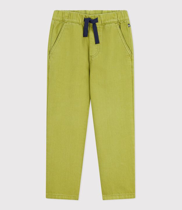 Children's cotton trousers green